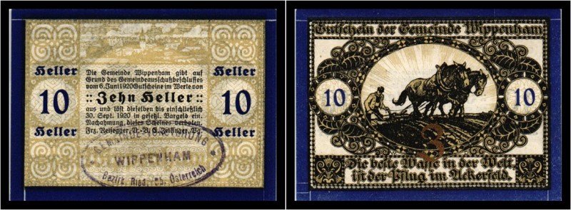 Wippenham - 10,20,50 Heller - KKN.S 1247 IIa - 14 Serien - Buchstaben M-Z I-I-
