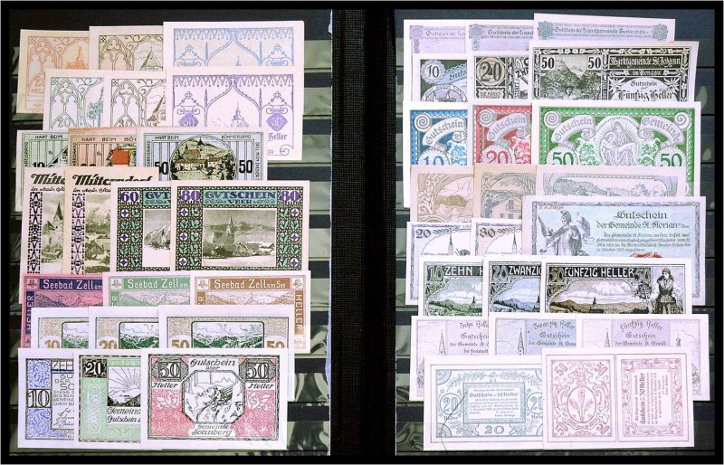 Umfangreiche Sammlung von mehreren hundert Scheinen (Verkehrsausgaben) in üblich...