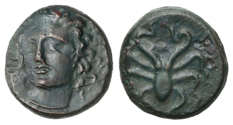 Tetras. 400 a.C. DIONISOS I. SICILIA. SIRACUSA. Anv.: Cabeza de una ninfa tres c...
