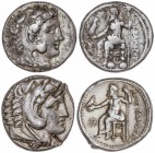 Lote 2 monedas Tetradracma. 336-323 a.C. ALEJANDRO MAGNO. MACEDONIA. AMPHIPOLIS. 17,19 y 16,89 grs. AR. (La MBC+ 2 golpes de cizalla). A EXAMINAR. Pri...