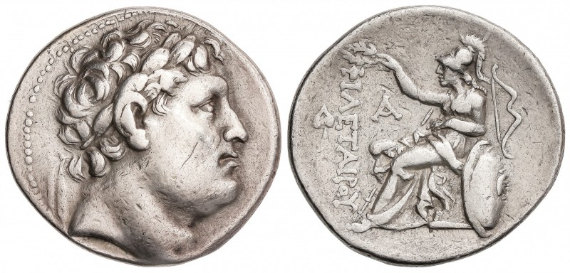 Tetradracma. 263-241 a.C. EUMENE I. REINO DE PÉRGAMO. MISIA. Anv.: Cabeza laurea...