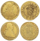 Lote 2 monedas 1 Escudo. 1791 y 1792. MADRID. M.F. AC-1108/09. BC+ y MBC-.