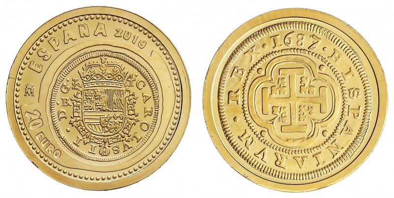 20 Euro. 2019. 1,24 grs. AU. IX serie Joyas Numismáticas. Casa de Austria. En es...