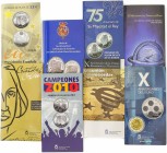 Lote 11 monedas 2 (3), 12 (5), 20 y 30 Euros (2). 2004 a 2013. Aniversario del Rey Juan Carlos, Cristóbal Colón, Boda de los Príncipes de Asturias, 50...