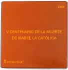 50 Euros. 2004. AR. V Centenario de la muerte de Isabel ´La Católica´. En estuche original, con certificado. Tirada máxima: 3.158 piezas. PROOF.