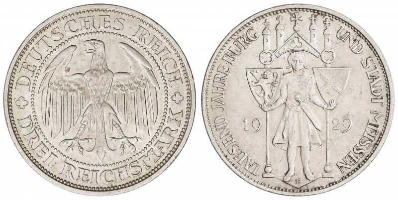 1929-E. REPÚBLICA DE WEIMAR. AR. Milenario Meissen. KM-65. EBC.