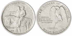 1/2 Dólar. 1925. AR. Memorial Montañas Rocosas. KM-157. EBC-.