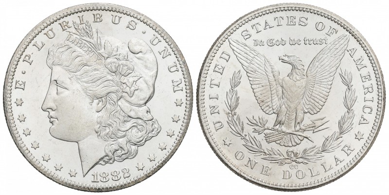 1 Dólar. 1882-CC. CARSON CITY. 26,73 grs. AR. Tipo Morgan. (Levísimas rayitas, í...