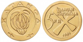5 Francos. 1961. 13,29 grs. AU. Fr-1; KM-2a. EBC.
