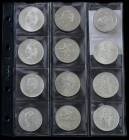 Lote 12 monedas 5 a 100 Pesos. 1947 a 1979. AR. 5 Pesos (4), 10 Pesos, 25 Pesos (4) y 100 Pesos (3). Incluye 3 de 25 Pesos de la Olimpiada México´68 c...