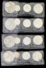 Lote 4 series 5 monedas 1/20 a 1 Onza Troy. 1992 a 1995. AR. Victoria alada. KM-542/545, 494. SC.