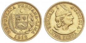 1 Libra. 1918. 7,98 grs. AU. Fr-73; KM-207. EBC.