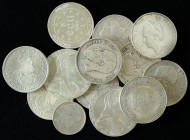 Lote 13 monedas. 1868 a 1987. AUSTRIA (2), BÉLGICA (8) y HOLANDA (3). AR. A EXAMINAR. MBC- a EBC+.