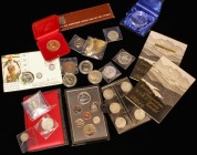 Lote 57 monedas y 1 medalla. 1535, 1857 y 1910 a 2007. ALEMANIA, PRUSIA, DDR, ANDORRA, AUSTRALIA, CANADÁ, CONGO, ETIOPÍA, FRANCIA, ISRAEL y POLONIA. A...