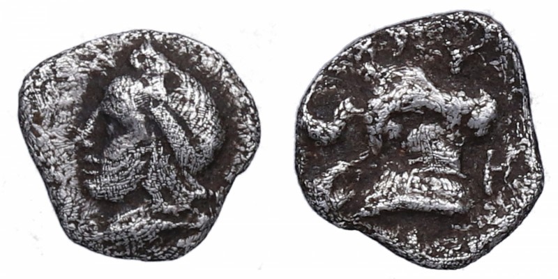 410-400 aC. Mysia Kyzikos. Mysia Kyzikos. Hemióbolo. SNG Von Aulock 7336. SLG Kl...