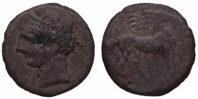 264-241 aC. Mundo Antiguo. Zeugitania. Carthago. Doble Shekel. Época 1ª Guerra Púnica. CNG COP-109~119. Ae. MBC-. Est.300.