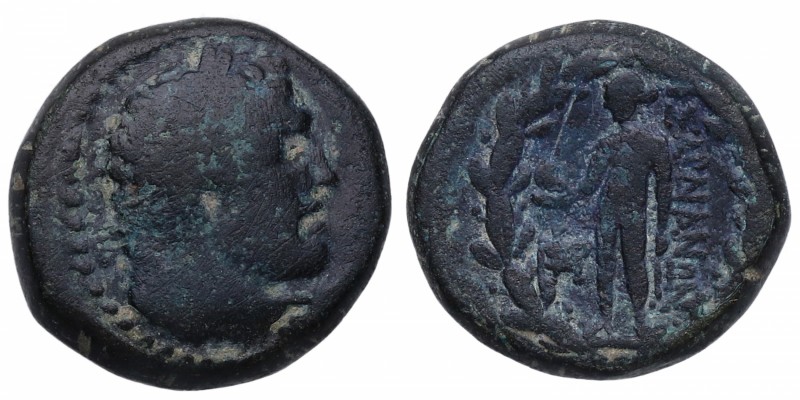Sardis. Sardis (Asia Menor). AE15. Sear 4736. Ae. Cabeza laureada de Apolo /Aten...