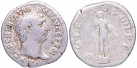 101-102 dC. Marco Ulpio Trajano (98-117 dC). Roma. Denario. RIC II Trajan 49 . Ag. 3,10 g. IMP CAES NERVA TRA – IAN AVG GERM: Busto de Trajano, laurea...