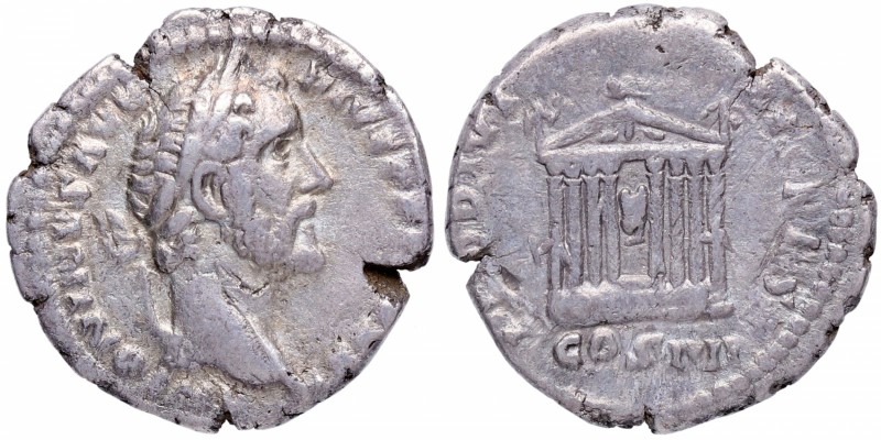 158-159 dC. Antonino Pío ( 138-161 dC). Roma. Denario. RIC III Antoninus Pius 28...
