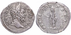 202-210 dC. Lucio Septimio Severo (193-211 dC). Roma. Denario. RIC IV Septimius Severus 265. Ag. 3,25 g. SEVERVS – PIVS AVG: Busto de Septimio Severo,...