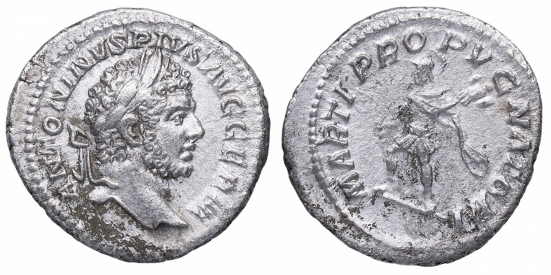 212-213 dC. Caracalla. Roma. Denario AR. RIC-223. BMCRE 87. RSC 150. Ag. ANTONIN...