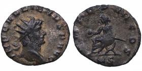 253-268 dC. Galieno (253-268 dC). Mediolanum, actual Milan (Italia). Antoniniano. RIC V-I 484. Cohen 220. Ae. 1,79 g. GALLIENVS AVG, busto radiado a l...