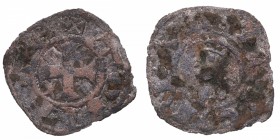 1158. Alfonso VIII (1158-1214). Toledo. Dinero. MMM A8:34.2; MAR 40 mal catalogada como Alfonso I. Ve. 0,67 g. MBC. Est.8.