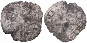 Alfonso IX (1188-1230). Indeterminada. Moneta Regis. MMM A9:5.52. Ve. 0,64 g. BC+. Est.20.