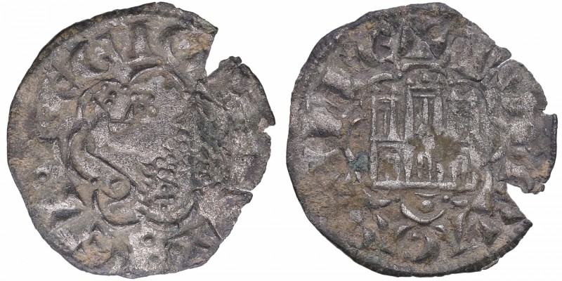 Alfonso X (1252-1284). Santiago (para otros Coruña). Dinero castellano. MMM A10:...