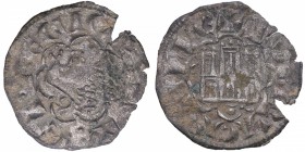 Alfonso X (1252-1284). Santiago (para otros Coruña). Dinero castellano. MMM A10:11.38. Ve. 0,72 g. BC+. Est.20.