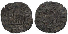 1366-1369. Infante Enrique (1366-1369). Sevilla. Dinero Pepión. MAR 421. Ve. 0,67 g. MBC. Est.60.