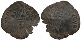 1369-1379. Enrique II (1369-1379). Toledo. Real de vellón. MAR 583.10. Ve. 2,38 g. MBC. Est.40.