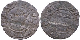 Juan I (1379-1390). Burgos. Blanca Agnus Dei. AB. 549. Ve. 1,41 g. MBC-. Est.20.