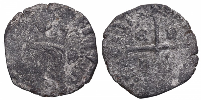 1390-1406. Enrique III (1390-1406). Ceca indeterminada. Cruzado. MAR 663. Ve. 1,...