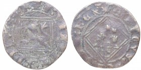 1471. Enrique IV (1454-1474). Burgos. Blanca de rombo. Mar 1079. Ve. 0,88 g. MBC-. Est.15.