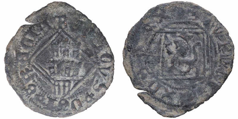 1454-1474. Enrique IV (1454-1474). Segovia. Blanca de rombo. Mar 522. Ve. MBC-. ...