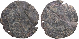 Enrique IV (1454-1474). Ávila (posiblemente). Maravedí. AB. 790. Ve. 1,53 g. BC. Est.36.