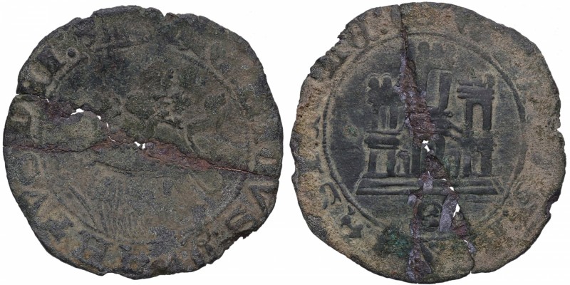 Enrique IV (1454-1474). Burgos. Maravedí. AB. 791. Ve. 1,79 g. BC. Est.15.