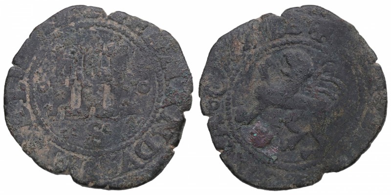 1469-1504. Reyes Católicos (1469-1504). Coruña. 4 maravedís. Ve. 4,42 g. MBC. Es...