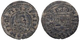 1662. Felipe IV (1621-1665). Trujillo. 16 maravedís. Ve. 3,53 g. MBC. Est.60.