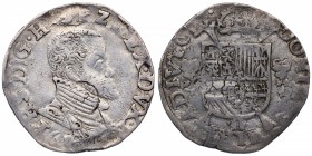16__. Felipe IV (1621-1665). Bravante. 1/2 ez4. Ag. MBC+. Est.60.