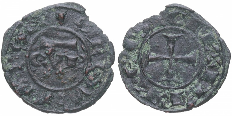 1255. Italia Medieval. Conrado II (1254-1258). Brindisi. Denaro. MIR.316 (R). ME...