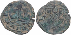 1438-1481. Reino de Portugal. Alfonso V (1438-1481). Ceitil. Gomes 345.1. Ve. BC+. Est.8.