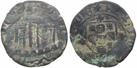 1438-1481. Reino de Portugal. Alfonso V (1438-1481). Ceitil. Gomes 345.1. Ve. BC+. Est.8.