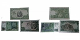 1951 a 1979. Billetes España. Franco. Lote de tres billetes: 1000 pesetas. EBC-. Est.40.