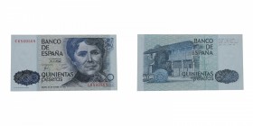 1979. Juan Carlos I (1975-2014). Rosalía de Castro. 500 pesetas. Ed-441. SC. Est.15.