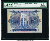 Angola Republica Portugueza 10 Angolares ND Pick UNL Back Printer's Design PMG Choice Uncirculated 63. Previously mounted.

HID09801242017

© 2020 Her...