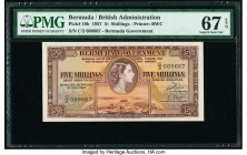 Bermuda Bermuda Government 5 Shillings 1.5.1957 Pick 18b PMG Superb Gem Unc 67 EPQ. 

HID09801242017

© 2020 Heritage Auctions | All Rights Reserved
