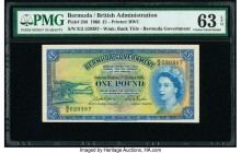 Bermuda Bermuda Government 1 Pound 1.10.1966 Pick 20d PMG Choice Uncirculated 63 EPQ. 

HID09801242017

© 2020 Heritage Auctions | All Rights Reserved...