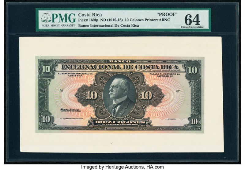 Costa Rica Banco Internacional de Costa Rica 10 Colones ND (1916-18) Pick 169fp ...